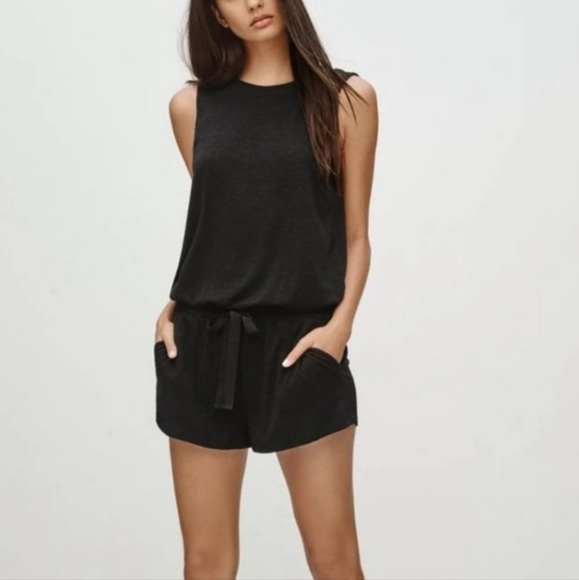Aritzia | Wilfred Free | Izabel Romper Size S (missing waist tie) - Picture 3 of 6
